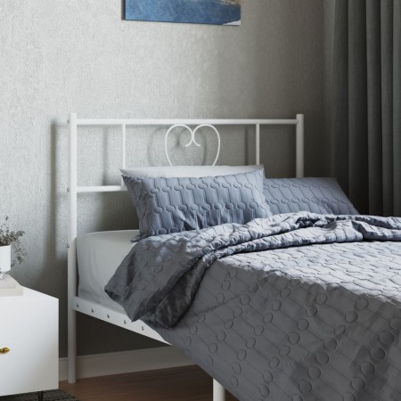 Cabecero de metal blanco 75 cm de , Cabeceros y pies de cama - Ref: Foro24-355538, Precio: 25,89 €, Descuento: %