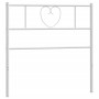 Cabecero de metal blanco 75 cm de , Cabeceros y pies de cama - Ref: Foro24-355538, Precio: 25,89 €, Descuento: %