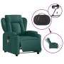 Sillón reclinable de masaje eléctrico tela verde oscuro en Sillones | Comprar online en Foru.es