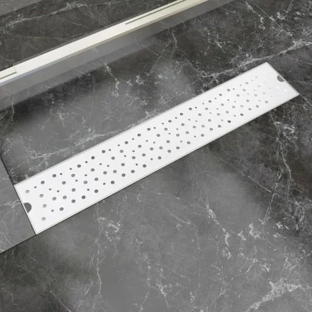 Stainless steel bubble linear shower drain 630x140 mm by vidaXL, Drains - Ref: Foro24-142190, Price: 42,31 €, Discount: %