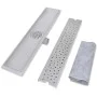 Stainless steel bubble linear shower drain 630x140 mm by vidaXL, Drains - Ref: Foro24-142190, Price: 42,31 €, Discount: %