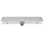 Stainless steel bubble linear shower drain 630x140 mm by vidaXL, Drains - Ref: Foro24-142190, Price: 42,31 €, Discount: %
