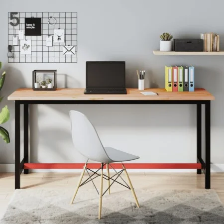 Tablero de escritorio madera maciza de haya 180x55x2,5 cm de , Tableros para mesas - Ref: Foro24-356096, Precio: 90,37 €, Des...