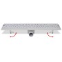 Desagüe de ducha lineal burbuja acero inoxidable 630x140 mm de vidaXL, Desagües - Ref: Foro24-142190, Precio: 44,29 €, Descue...