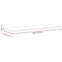 Tablero de escritorio madera maciza de haya 180x55x2,5 cm de , Tableros para mesas - Ref: Foro24-356096, Precio: 96,76 €, Des...