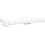 Tablero de escritorio madera maciza de haya 180x55x2,5 cm de , Tableros para mesas - Ref: Foro24-356096, Precio: 90,37 €, Des...