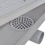 Stainless steel bubble linear shower drain 630x140 mm by vidaXL, Drains - Ref: Foro24-142190, Price: 42,31 €, Discount: %