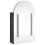 Mueble de baño con espejo arqueado y luz LED gris 42x13x70 cm de , Tocadores de baño - Ref: Foro24-357974, Precio: 117,87 €, ...