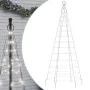 Árbol de Navidad en asta de bandera 200 LED blanco frío 180 cm de , Luces de Navidad - Ref: Foro24-358109, Precio: 25,00 €, D...