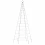 Árbol de Navidad en asta de bandera 200 LED blanco frío 180 cm de , Luces de Navidad - Ref: Foro24-358109, Precio: 25,00 €, D...