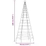 Árbol de Navidad en asta de bandera 200 LED blanco frío 180 cm de , Luces de Navidad - Ref: Foro24-358109, Precio: 25,00 €, D...