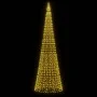 Árbol de Navidad en asta bandera 1534 LED blanco cálido 500 cm de , Luces de Navidad - Ref: Foro24-358116, Precio: 101,92 €, ...