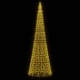 Árbol de Navidad en asta bandera 1534 LED blanco cálido 500 cm de , Luces de Navidad - Ref: Foro24-358116, Precio: 104,22 €, ...