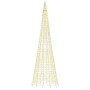 Árbol de Navidad en asta bandera 1534 LED blanco cálido 500 cm de , Luces de Navidad - Ref: Foro24-358116, Precio: 104,22 €, ...