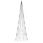 Árbol de Navidad en asta bandera 1534 LED blanco cálido 500 cm de , Luces de Navidad - Ref: Foro24-358116, Precio: 104,22 €, ...