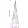 Árbol de Navidad en asta bandera 1534 LED blanco cálido 500 cm de , Luces de Navidad - Ref: Foro24-358116, Precio: 104,22 €, ...