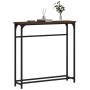 Mesa consola madera de ingeniería marrón roble 75x19,5x75 cm de , Mesas auxiliares - Ref: Foro24-834139, Precio: 39,80 €, Des...