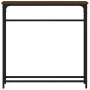 Mesa consola madera de ingeniería marrón roble 75x19,5x75 cm by , Side tables - Ref: Foro24-834139, Price: 39,17 €, Discount: %