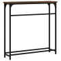 Mesa consola madera de ingeniería marrón roble 75x19,5x75 cm de , Mesas auxiliares - Ref: Foro24-834139, Precio: 39,80 €, Des...