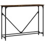 Mesa consola madera de ingeniería roble ahumado 102x22,5x75 cm de , Mesas auxiliares - Ref: Foro24-834132, Precio: 39,25 €, D...