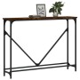 Mesa consola madera de ingeniería roble ahumado 102x22,5x75 cm de , Mesas auxiliares - Ref: Foro24-834132, Precio: 39,25 €, D...