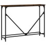Mesa consola madera de ingeniería roble ahumado 102x22,5x75 cm de , Mesas auxiliares - Ref: Foro24-834132, Precio: 39,25 €, D...