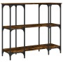 Mesa consola madera de ingeniería roble ahumado 102x35x90 cm de , Mesas auxiliares - Ref: Foro24-834147, Precio: 63,08 €, Des...