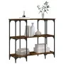 Mesa consola madera de ingeniería roble ahumado 102x35x90 cm by , Side tables - Ref: Foro24-834147, Price: 62,29 €, Discount: %