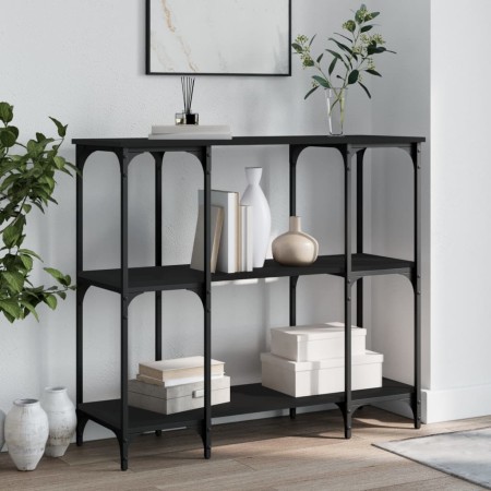 Mesa consola madera de ingeniería negra 102x35x90 cm de , Mesas auxiliares - Ref: Foro24-834145, Precio: 65,26 €, Descuento: %