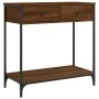 Mesa consola madera de ingeniería marrón roble 75x34,5x75 cm by , Side tables - Ref: Foro24-834179, Price: 57,39 €, Discount: %