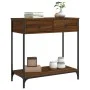 Mesa consola madera de ingeniería marrón roble 75x34,5x75 cm by , Side tables - Ref: Foro24-834179, Price: 57,39 €, Discount: %