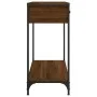 Mesa consola madera de ingeniería marrón roble 75x34,5x75 cm by , Side tables - Ref: Foro24-834179, Price: 57,39 €, Discount: %