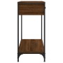 Mesa consola madera de ingeniería marrón roble 75x34,5x75 cm de , Mesas auxiliares - Ref: Foro24-834179, Precio: 58,88 €, Des...