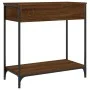 Mesa consola madera de ingeniería marrón roble 75x34,5x75 cm by , Side tables - Ref: Foro24-834179, Price: 57,39 €, Discount: %