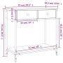 Mesa consola madera de ingeniería marrón roble 75x34,5x75 cm de , Mesas auxiliares - Ref: Foro24-834179, Precio: 58,88 €, Des...