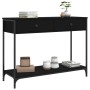 Mesa consola madera de ingeniería negra 100x34,5x75 cm de , Mesas auxiliares - Ref: Foro24-834170, Precio: 72,16 €, Descuento: %