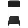 Mesa consola madera de ingeniería negra 100x34,5x75 cm de , Mesas auxiliares - Ref: Foro24-834170, Precio: 72,16 €, Descuento: %