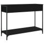 Mesa consola madera de ingeniería negra 100x34,5x75 cm de , Mesas auxiliares - Ref: Foro24-834170, Precio: 72,16 €, Descuento: %