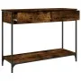 Mesa consola madera contrachapada roble ahumado 100x34,5x75 cm de , Mesas auxiliares - Ref: Foro24-834172, Precio: 63,84 €, D...
