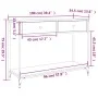 Mesa consola madera contrachapada roble ahumado 100x34,5x75 cm de , Mesas auxiliares - Ref: Foro24-834172, Precio: 63,84 €, D...