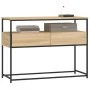 Mesa consola madera de ingeniería roble Sonoma 100x40x75 cm by , Side tables - Ref: Foro24-834151, Price: 66,99 €, Discount: %