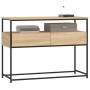 Mesa consola madera de ingeniería roble Sonoma 100x40x75 cm de , Mesas auxiliares - Ref: Foro24-834151, Precio: 67,59 €, Desc...