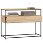 Mesa consola madera de ingeniería roble Sonoma 100x40x75 cm de , Mesas auxiliares - Ref: Foro24-834151, Precio: 67,59 €, Desc...