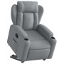 Sillón reclinable elevable de tela gris claro en Sillones | Comprar online en Foru.es