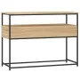 Mesa consola madera de ingeniería roble Sonoma 100x40x75 cm by , Side tables - Ref: Foro24-834151, Price: 66,99 €, Discount: %