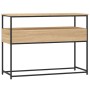 Mesa consola madera de ingeniería roble Sonoma 100x40x75 cm de , Mesas auxiliares - Ref: Foro24-834151, Precio: 67,59 €, Desc...