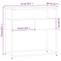 Mesa consola madera de ingeniería gris Sonoma 75x40x75 cm de , Mesas auxiliares - Ref: Foro24-834158, Precio: 58,59 €, Descue...