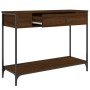 Mesa consola madera de ingeniería marrón roble 100x34,5x75 cm de , Mesas auxiliares - Ref: Foro24-834164, Precio: 78,07 €, De...