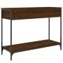 Mesa consola madera de ingeniería marrón roble 100x34,5x75 cm de , Mesas auxiliares - Ref: Foro24-834164, Precio: 76,86 €, De...