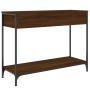 Mesa consola madera de ingeniería marrón roble 100x34,5x75 cm de , Mesas auxiliares - Ref: Foro24-834164, Precio: 78,07 €, De...